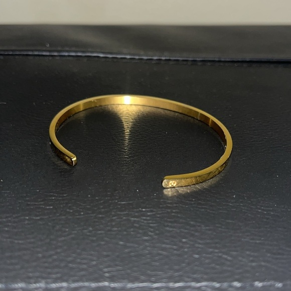 mantraband Gold infinity Love Bangle Bracelet - Picture 3 of 4